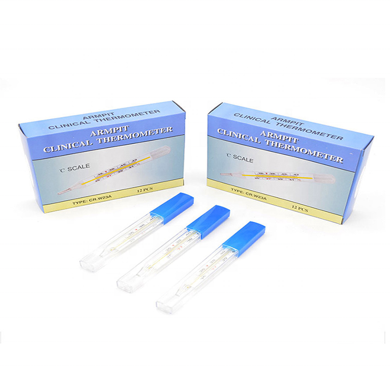 Factory Price High Quality Medical Red Liquid Glass Armpit Rectal Oral Clinical Mercury Thermometer for Sale