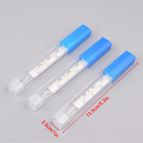 Factory Price High Quality Medical Red Liquid Glass Armpit Rectal Oral Clinical Mercury Thermometer for Sale