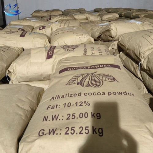 Wholesale High Quality Pure Ghana Ivory Coast Dark Brown Alkalized Cocoa Powder Fat 10-12% 25kg Packing